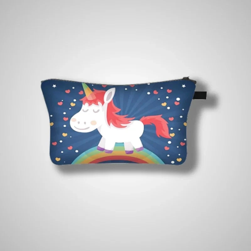 Trousse a maquillage licorne