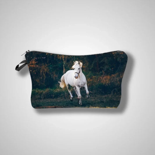 Trousse cheval blanc qui galope