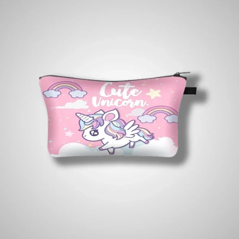 Trousse de maquillage licorne