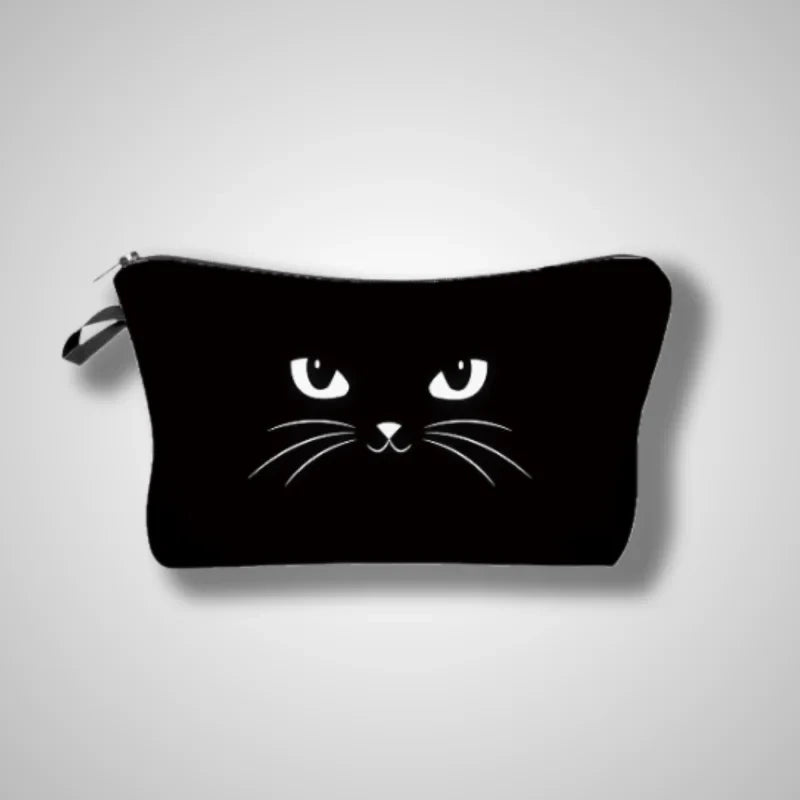 Trousse de toilette chat noir