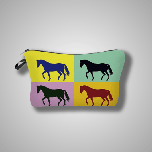 Trousse de toilette fille avec motif chevaux