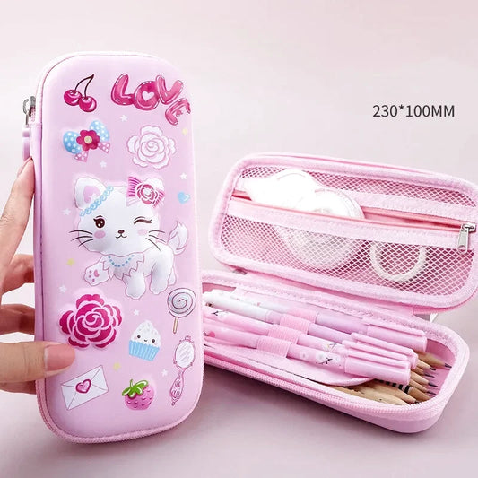 Trousse école rose