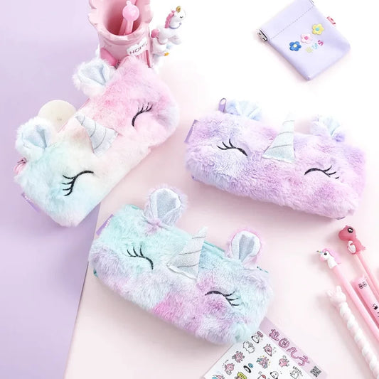 Trousse licorne trop kawaii multicolore