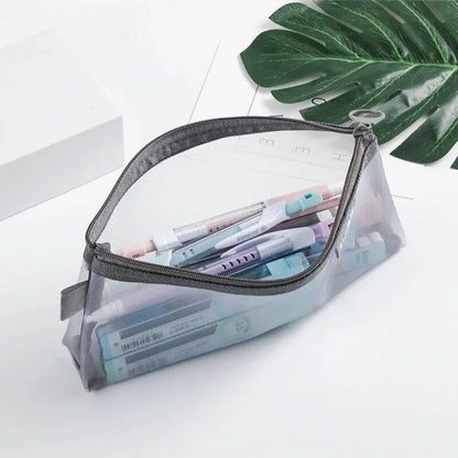 Trousse scolaire pour ado transparente