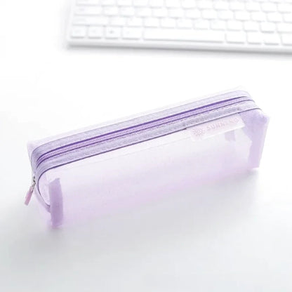 Trousse transparente scolaire