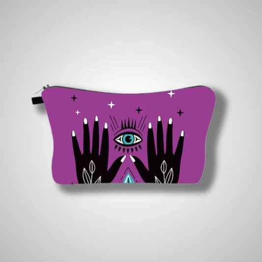 trousse violette avec oeil